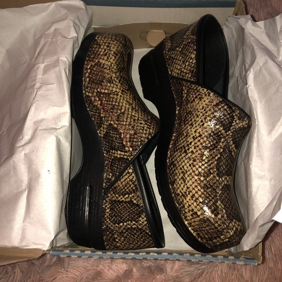 Dansko Shoes - New in box professional stone python Dansko clogs